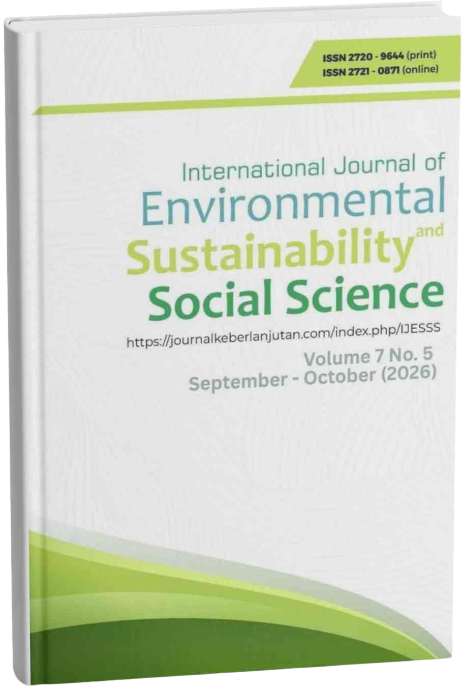 					View Vol. 7 No. 5 (2026): International Journal of Environmental, Sustainability, and Social Science (September - October 2026)-In Progress
				
